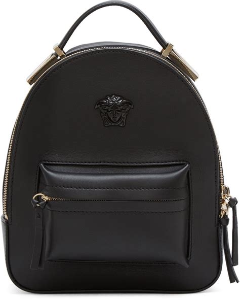 versace black mini backpack